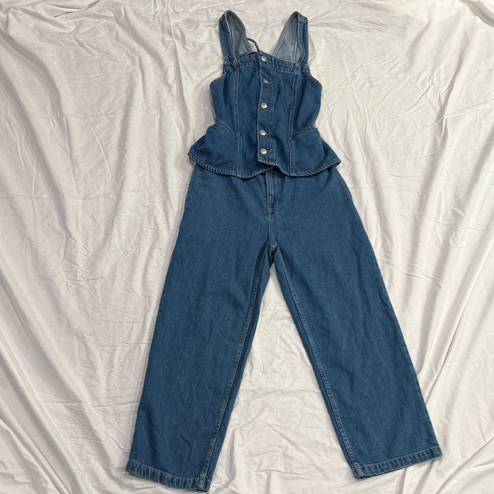 We The Free Blue Denim Overalls - Picture 5 of 8
